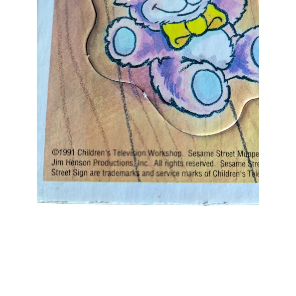 Sesame Street Babies Little Grover Bedtime Frame Tray‎ Puzzle 1991